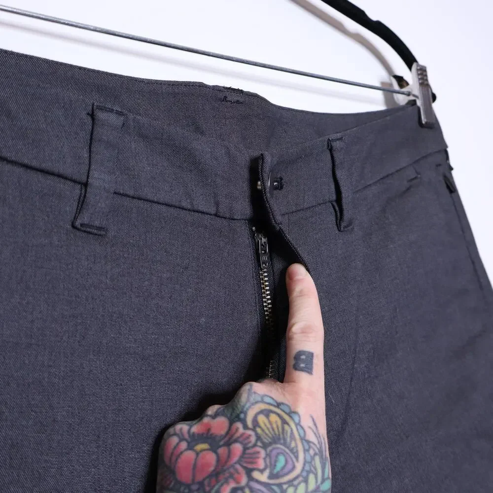 LULULEMON Commission Pant Slim Oxford Black White ABC Casual Men's 32/26.5